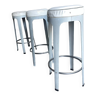 Metal and leather bar stool by Leonardo Rossano for Lapalma, 2000