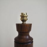 Brown wooden lamp
