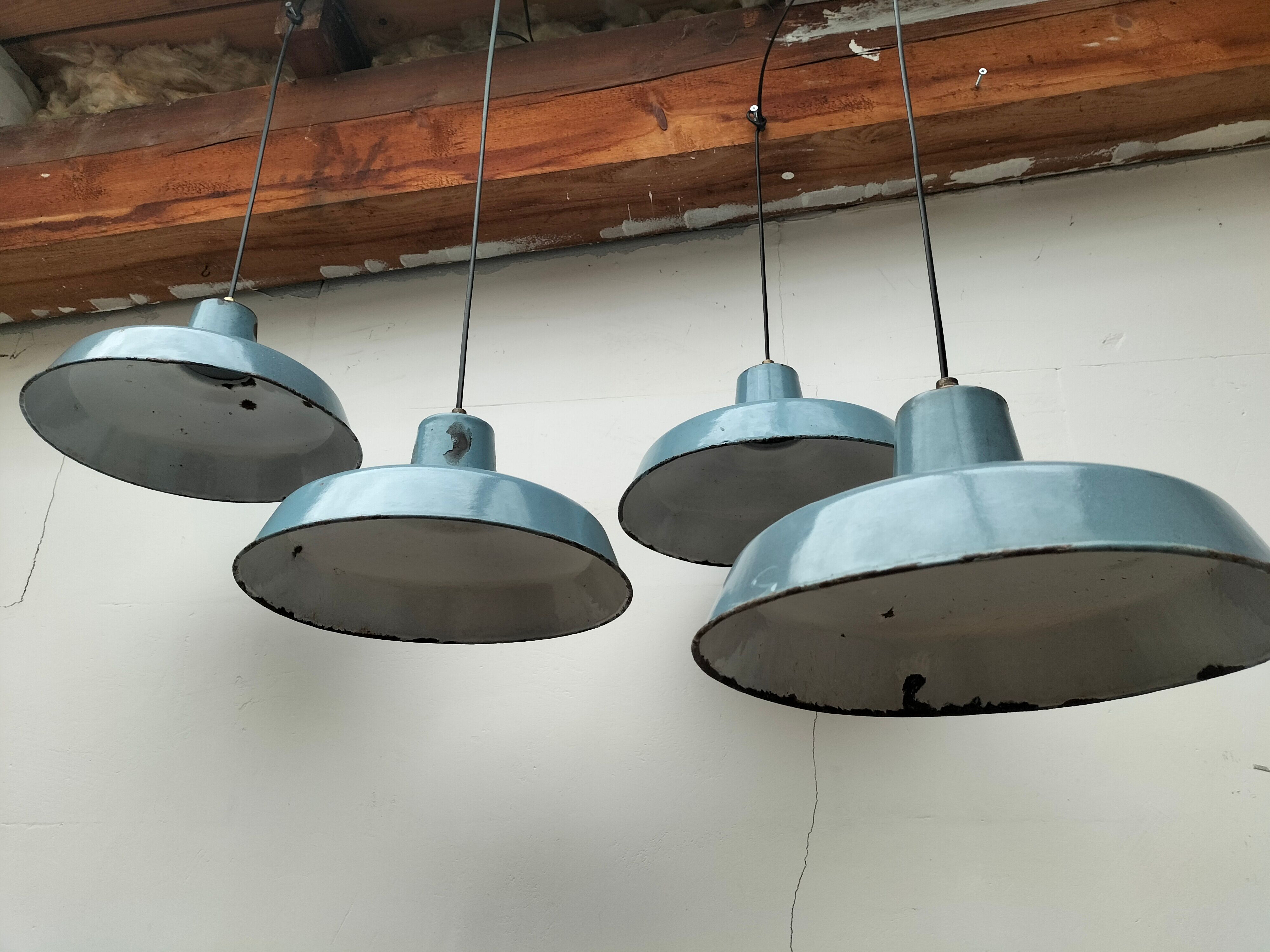 Series of antique lamps