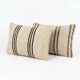 Set of 2 vintage kilim cushion covers 41x61 cm