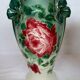 Vase art new pair KG Lunéville gilding decoration flower pink soliflore tulip tree