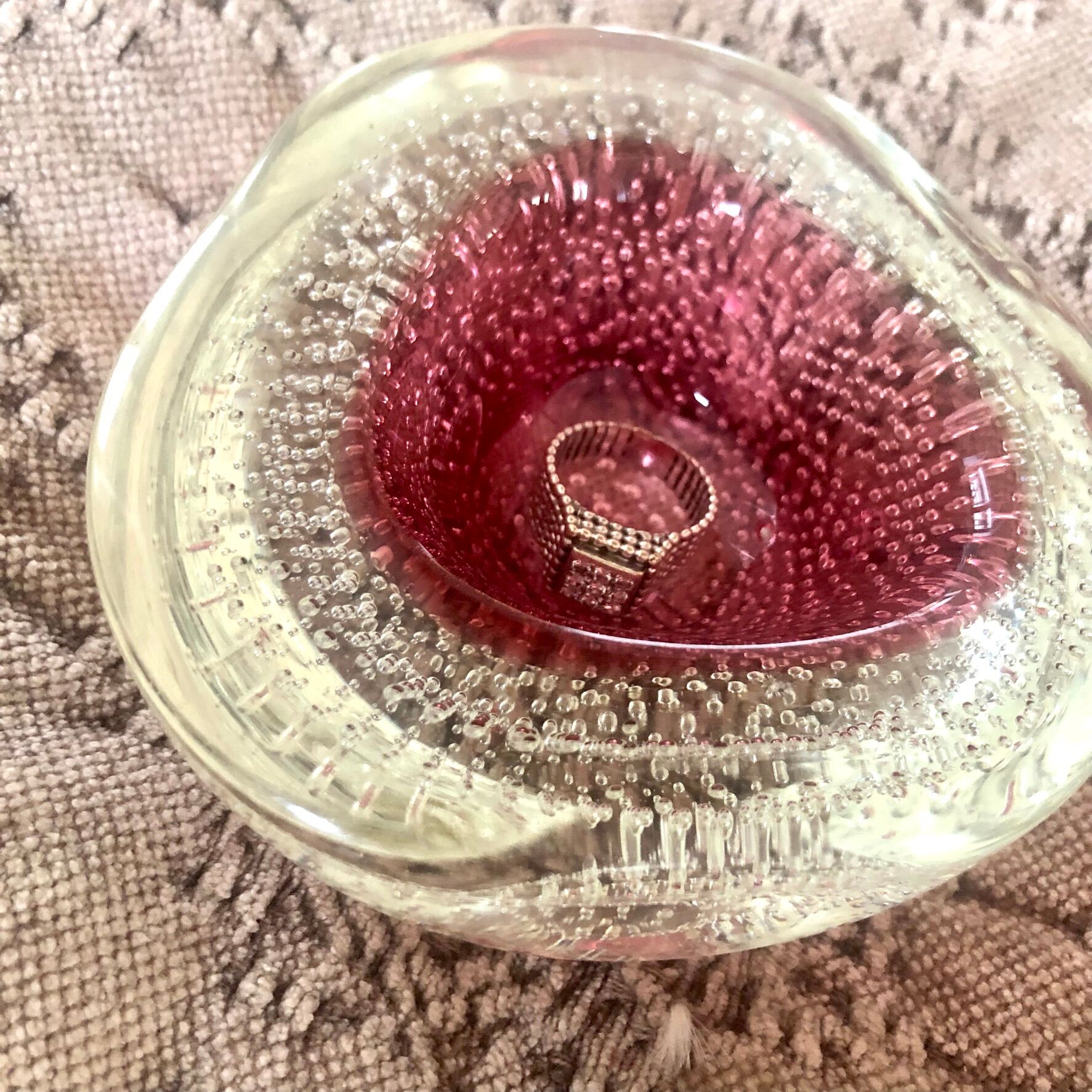 Murano glass ashtray