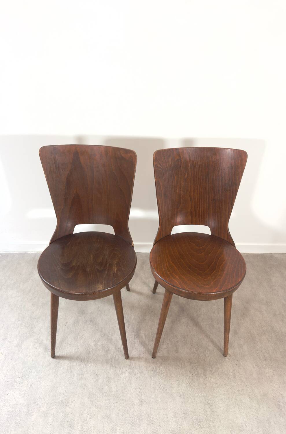 Pair of Baumann “Dove” chairs