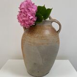 Old 3-handled sandstone jar