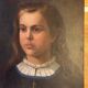 Oil on canvas portrait of a young girl, early 20th century