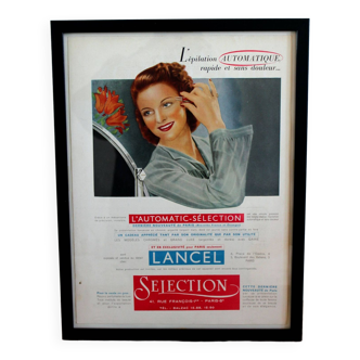 Affiche beauté femme originale de 1940 publicité