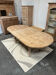 Solid oak farmhouse table with extensions