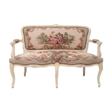 Canapé  tapisserie de style Louis XV