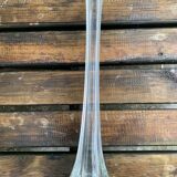 Transparent glass vase.