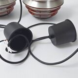 Pair of vintage pendant lights by Lakro Amstelveen 1960