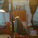 Floor lamp "tension pole lamp" American of the 1950s