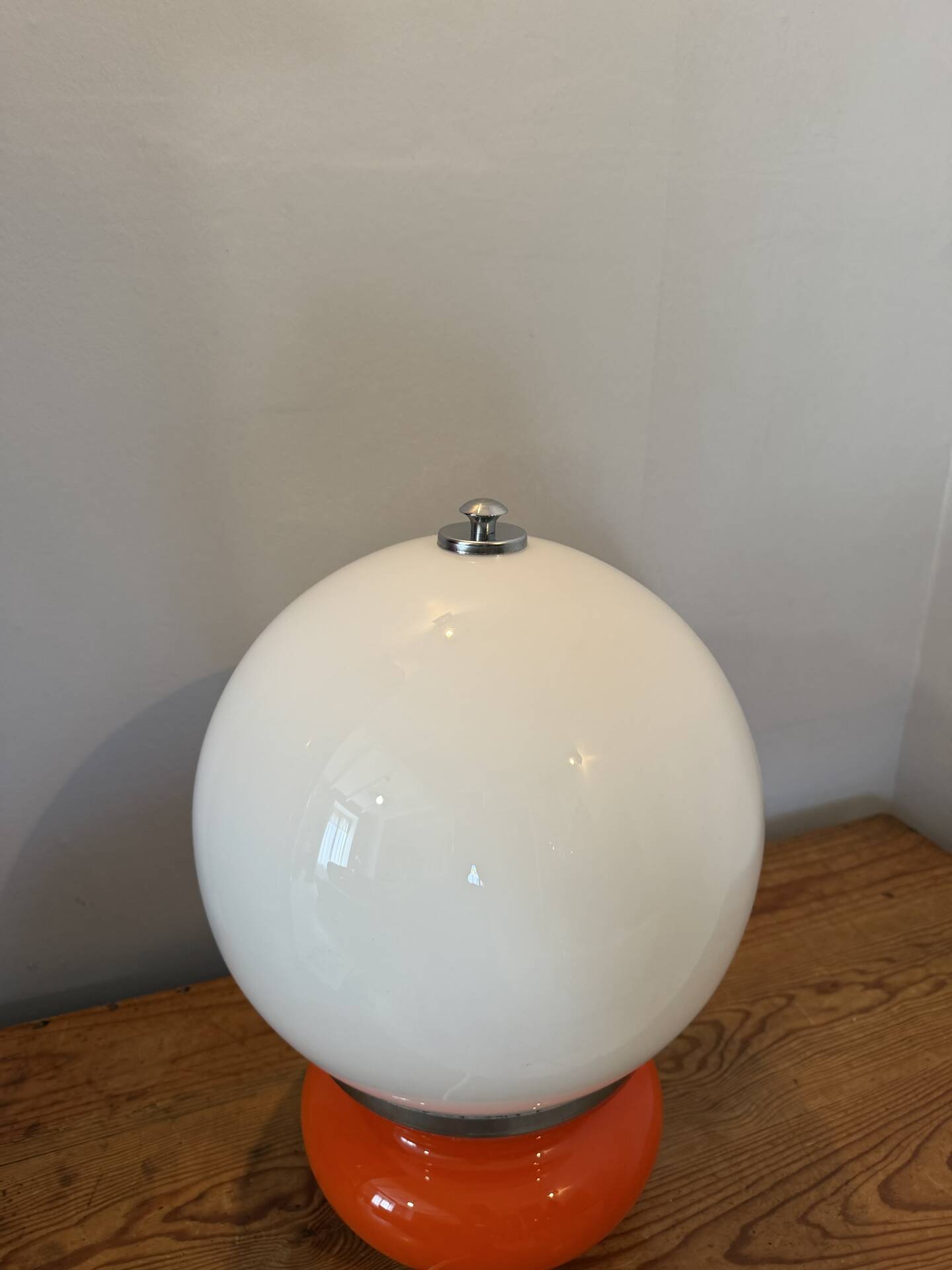 Space age design table lamp in Murano glass by Carlo Nason