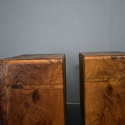 1935s pair of rare art deco bedside tables, Czechoslovakia