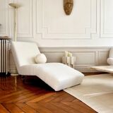 Méridienne design en tissu bouclettes