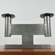 Minimalist chandelier model 551 in German tin by Karl Raichle for Meersburg, 1930s, set of 2.