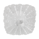 Square ceiling lamp in bulled glass 60/70s