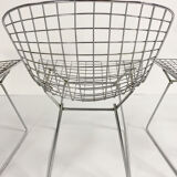 Set of 4 mid century side chairs by harry bertoia for knoll