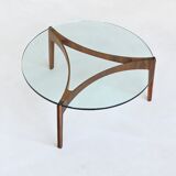 Sven Ellekaer sculptural coffee table rosewood Linneberg Denmark 1962