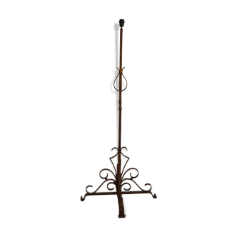 Vintage wrought iron floor lamp 1960