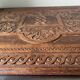 Antique  1881 Carved on solid wood Panel  Relief
