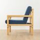Flötotto armchairs, 1970s, set of 2, blue upholstery
