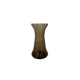 Vase en verre teinté brun