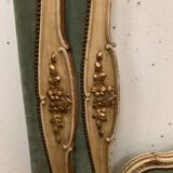 Bench daybed in lacquered and gilded wood 20th century
