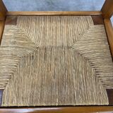 Pair of Regain house chairs in elm and straw