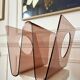 Plexiglas magazine rack by Michel Dumas for Rochebobois