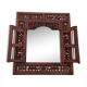 Miroir indonesien en bois sculpté