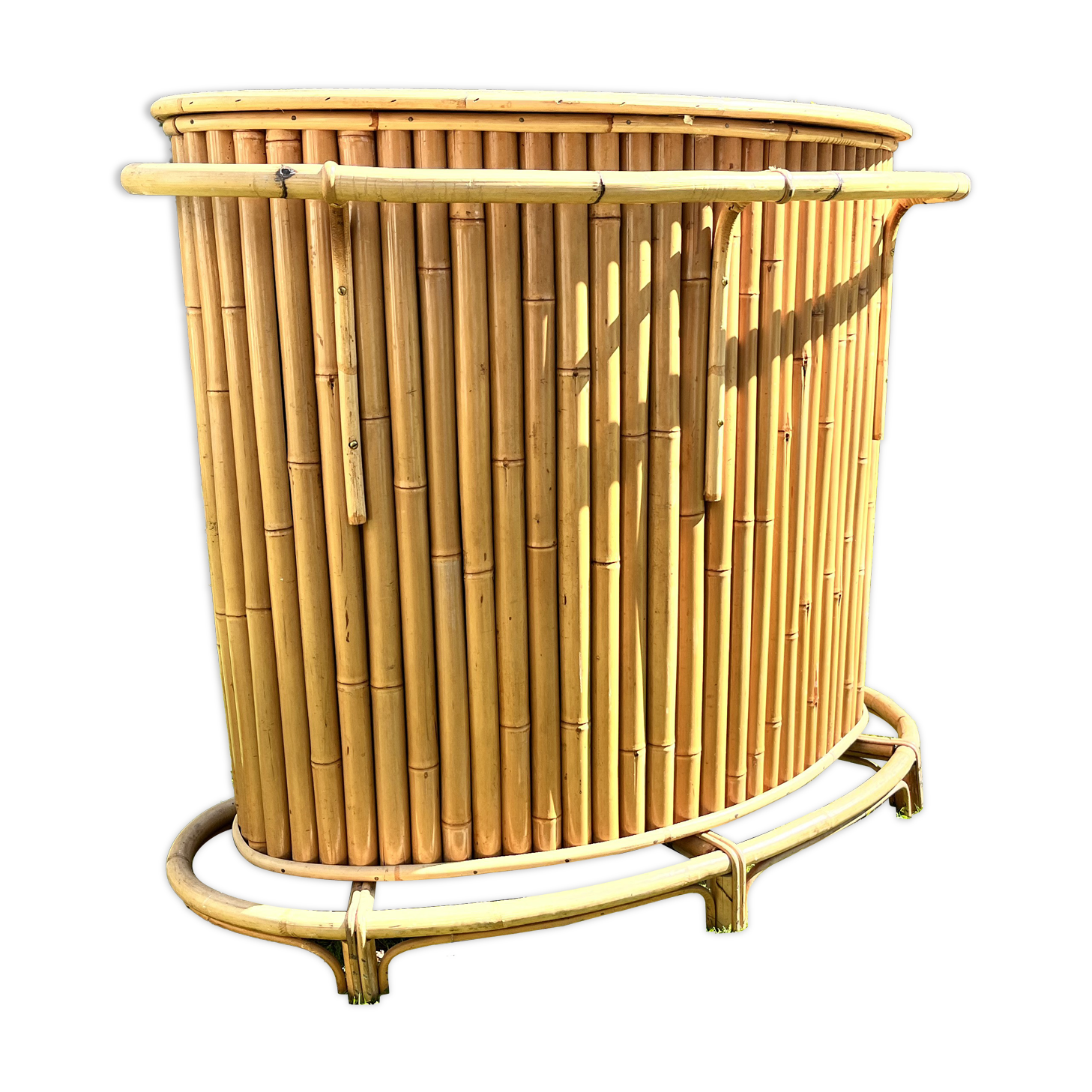 Bar vintage bambou rotin