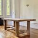 Farmhouse table in thick old solid oak - Dimensions 225x100 cm