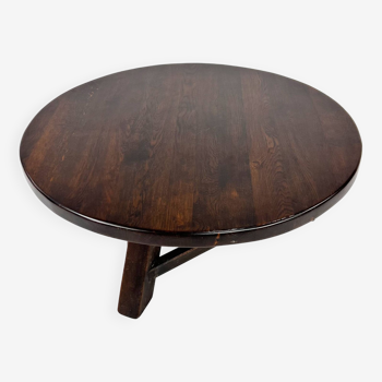 Table basse moderniste vintage en chêne, 1960s