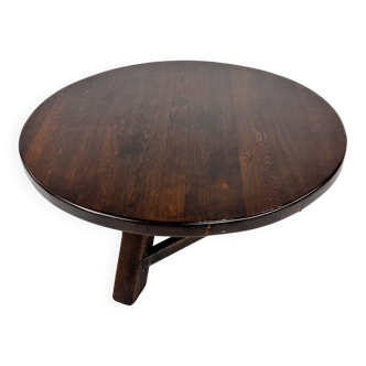 Table basse moderniste vintage en chêne, 1960s