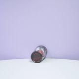 vintage brown pink & blue vase