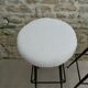 Pair of metal bar top stools in the 60s