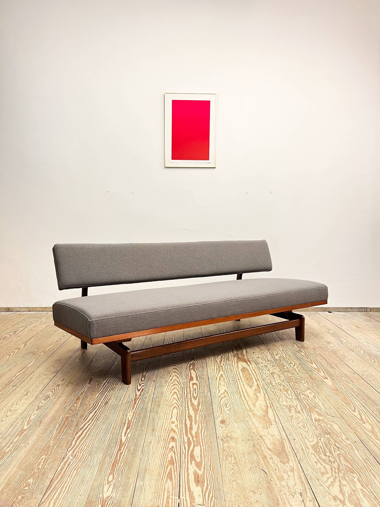 Mid Century Design Extendable Three-Seat Sofa or Daybed by Hans Bellmann for Wilkhahn