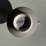 Dutch white and blue candlestick with windmill pattern H5 D10