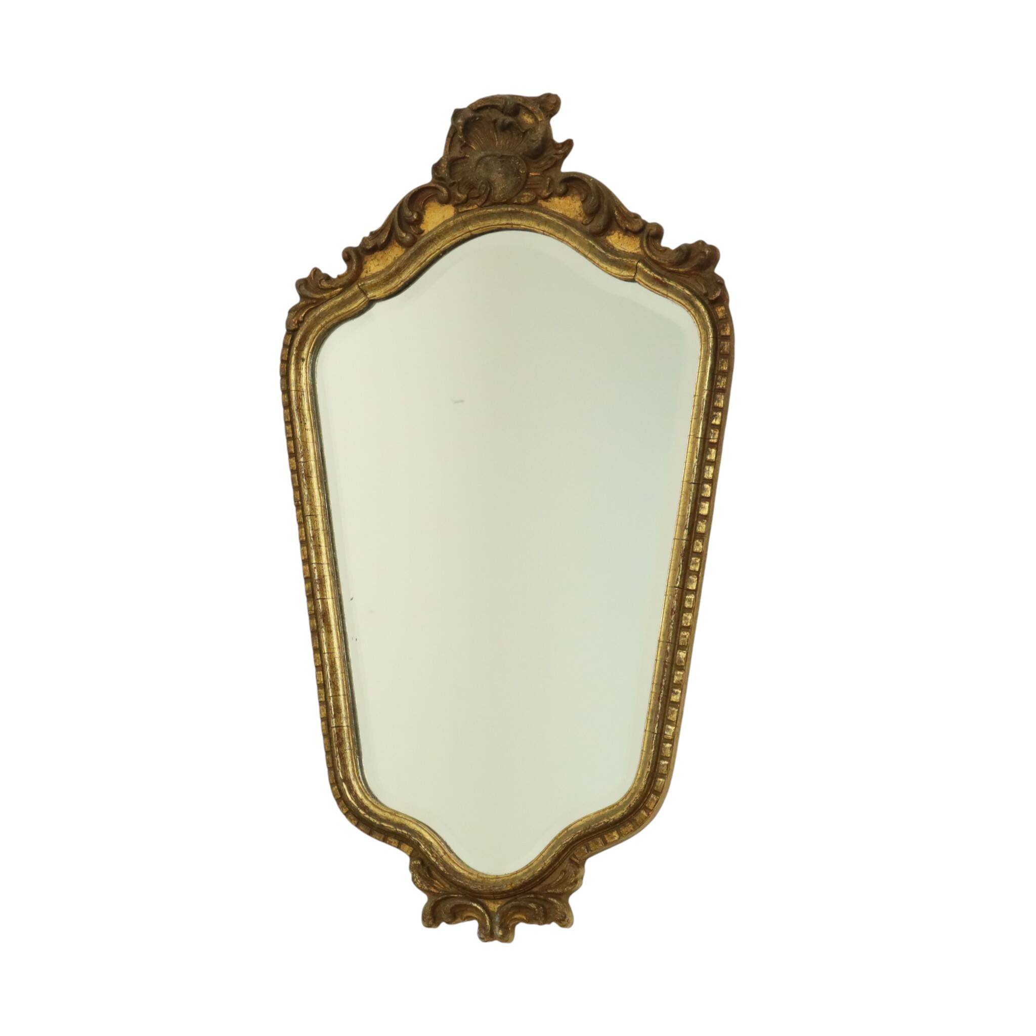 Mid Century Gold Leaf Mirror Classic Deknudt Fifties