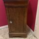 Antique wooden bedside table with marble top (Somno 19th century)