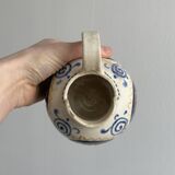 Hand painted ceramic decorative pitcher