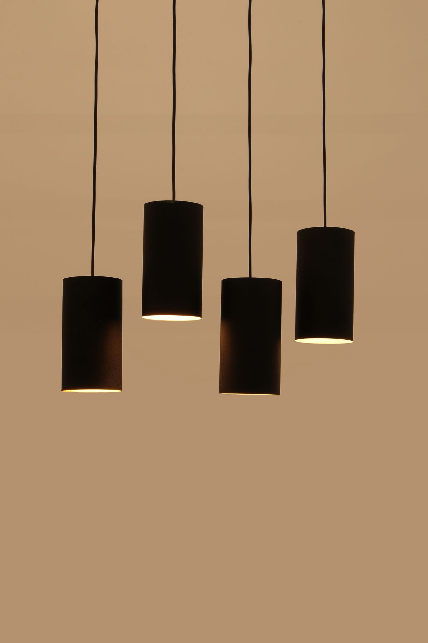 Philips set of 4 hanging lamps model nt 48 design by argenta, 1960