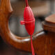 Red mushroom vintage clamp lamp