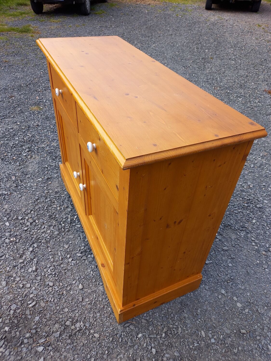 Vintage fir sideboard