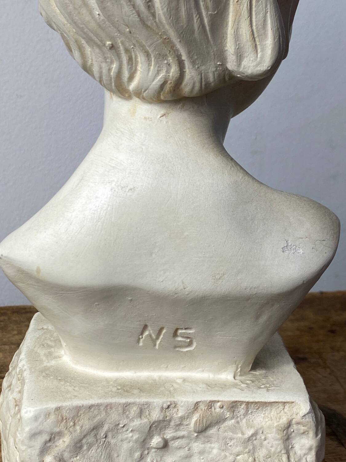 Plaster bust of a young girl