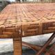 Table basse rotin vintage, 1950