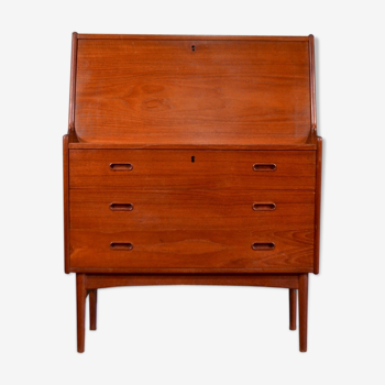 Midcentury Danish Teak Bureau / Cabinet / Desk par Bornholm Mobler. Livraison. Style Vintage / Moderne/ rétro.