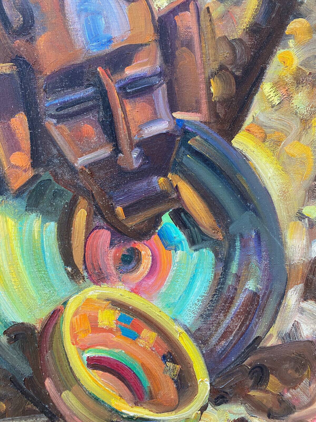 Hst/p painting "africanist still life" germaine claudot (1903-1996) l'atelier