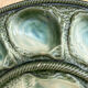 St. Clément XL oesterschaal, groen/gele majolica