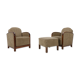 Set of two art deco armchairs